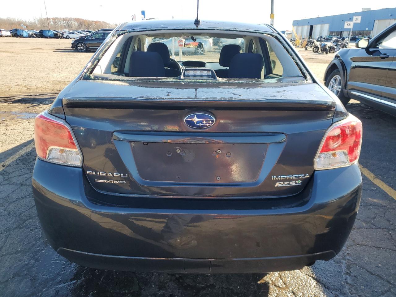 2015 Subaru Impreza VIN JF1GJAC60FH006060 Copart auction photo, side / front end damage thumbnail 6