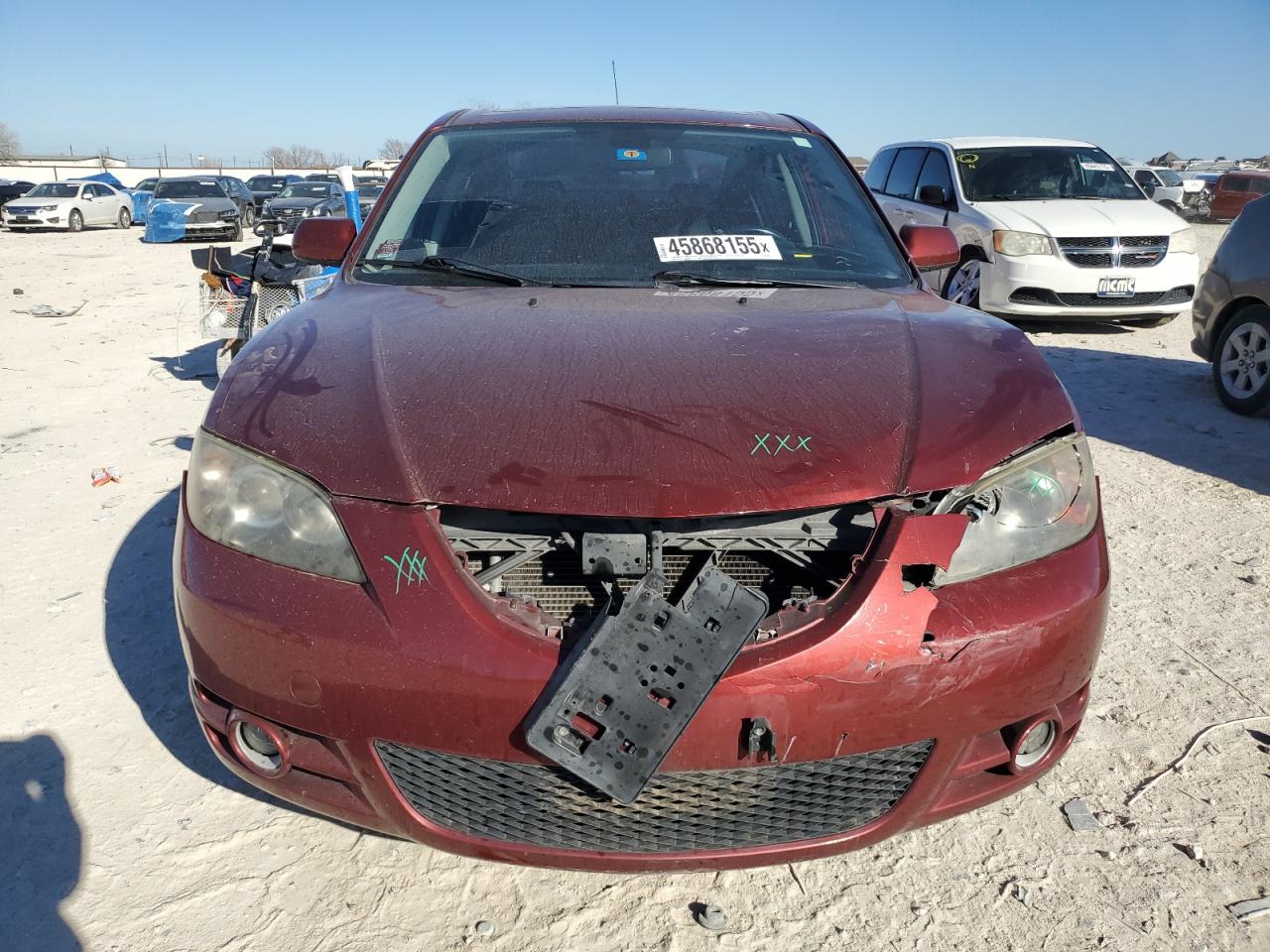 2006 Mazda 3 VIN JM1BK323961425408 Copart auction photo, front end / minor dent/scratches damage thumbnail 5