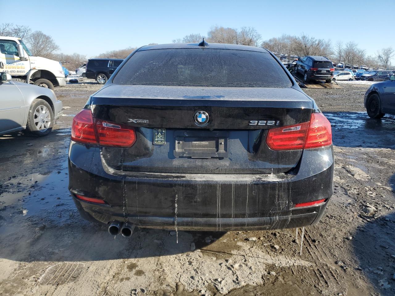 2015 BMW 3er VIN WBA3B3G57FNT17535 Copart auction photo, front end damage thumbnail 6