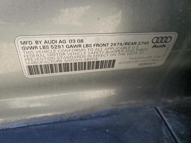 2008 Audi A6 VIN WAUDH74F18N127854 Copart auction photo, front end damage thumbnail 13