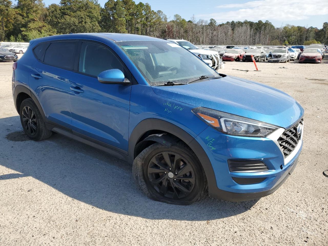 2020 Hyundai Tucson VIN KM8J2CA43LU097608 Copart auction photo, front end damage thumbnail 4