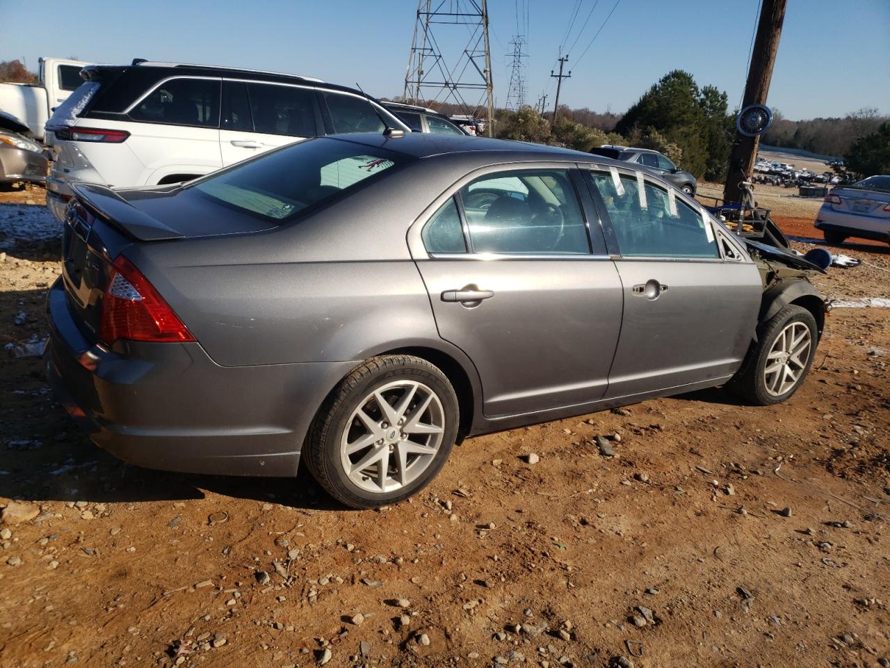 2011 Ford Fusion VIN 3FAHP0JG3BR103173 Copart auction photo, front end / side damage thumbnail 3