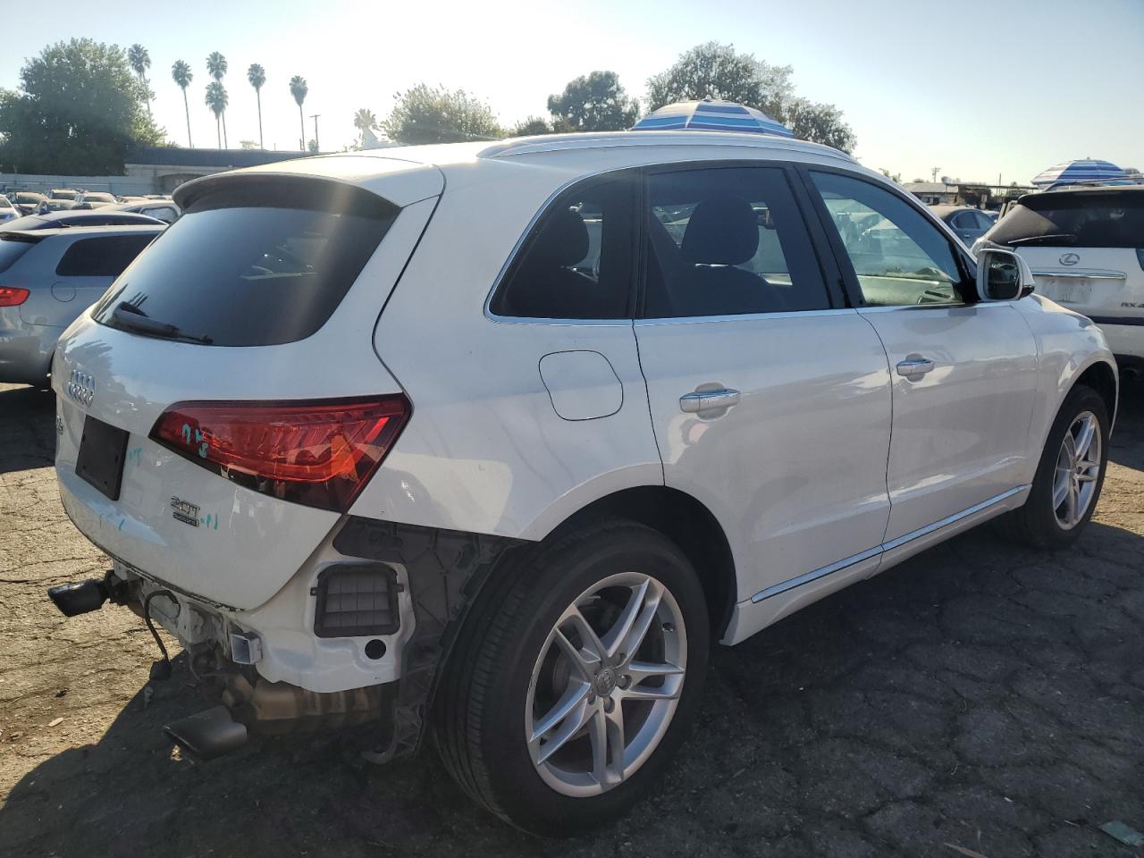 2017 Audi Q5 VIN WA1L2AFP6HA060060 Copart auction photo, rear end damage thumbnail 3