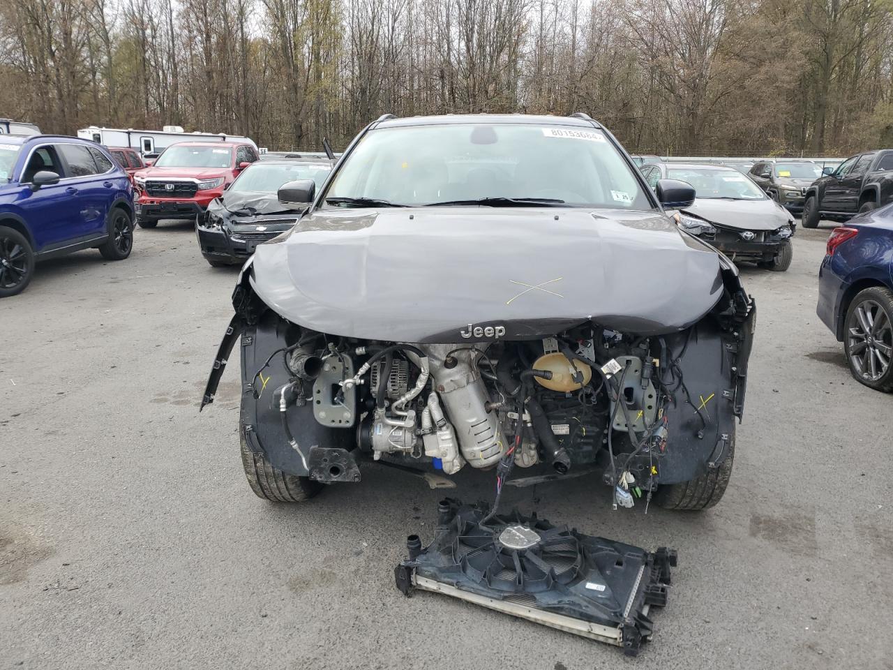 2020 Jeep Compass VIN 3C4NJCCB6LT120975 Copart auction photo, front end damage thumbnail 5