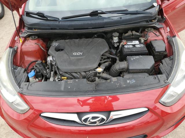 2012 Hyundai Accent VIN KMHCT4AEXCU071253 Copart auction photo, rear end damage thumbnail 11