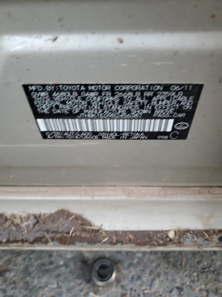 2011 Lexus ES VIN JTHBK1EG9B2456387 Copart auction photo, water/flood damage thumbnail 13