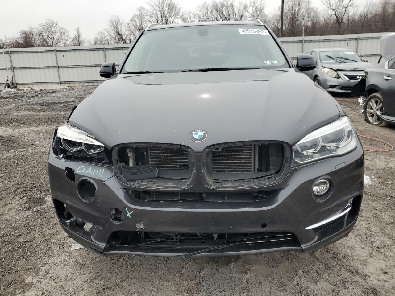 2014 BMW X5 VIN 5UXKR0C59E0H16149 Copart auction photo, front end / side damage thumbnail 5