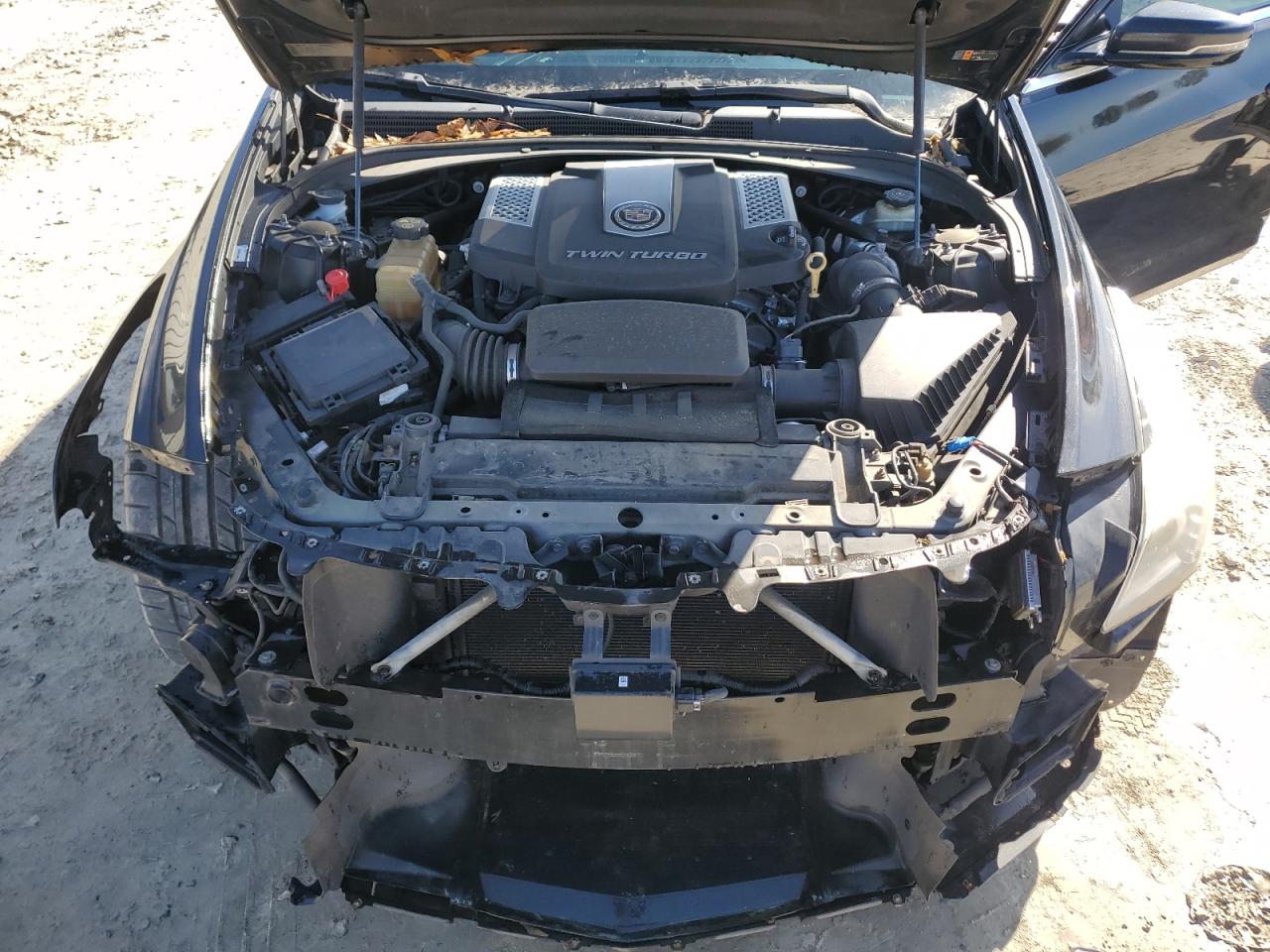 2014 Cadillac CTS VIN 1G6AU5S84E0162216 Copart auction photo, front end damage thumbnail 11