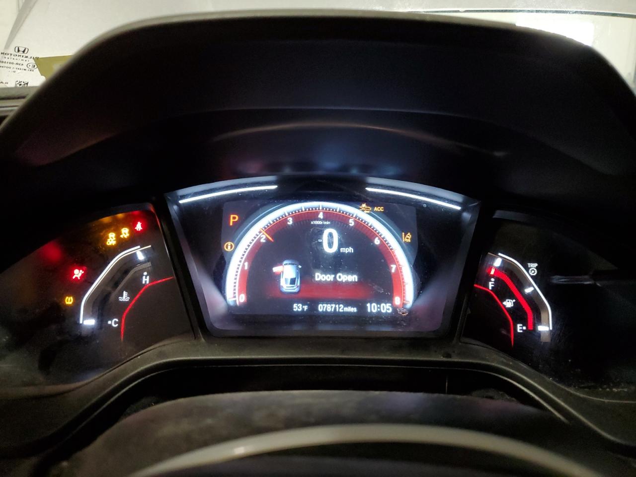 2021 Honda Civic VIN SHHFK7H40MU411084 Copart auction photo, side / rear end damage thumbnail 9