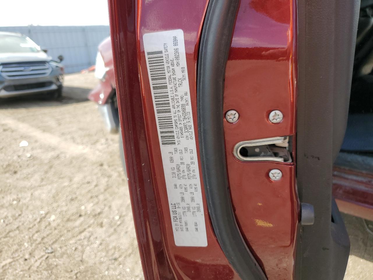 2017 RAM 1500 VIN 3C6RR7LT8HG506699 Copart auction photo, all over damage thumbnail 13