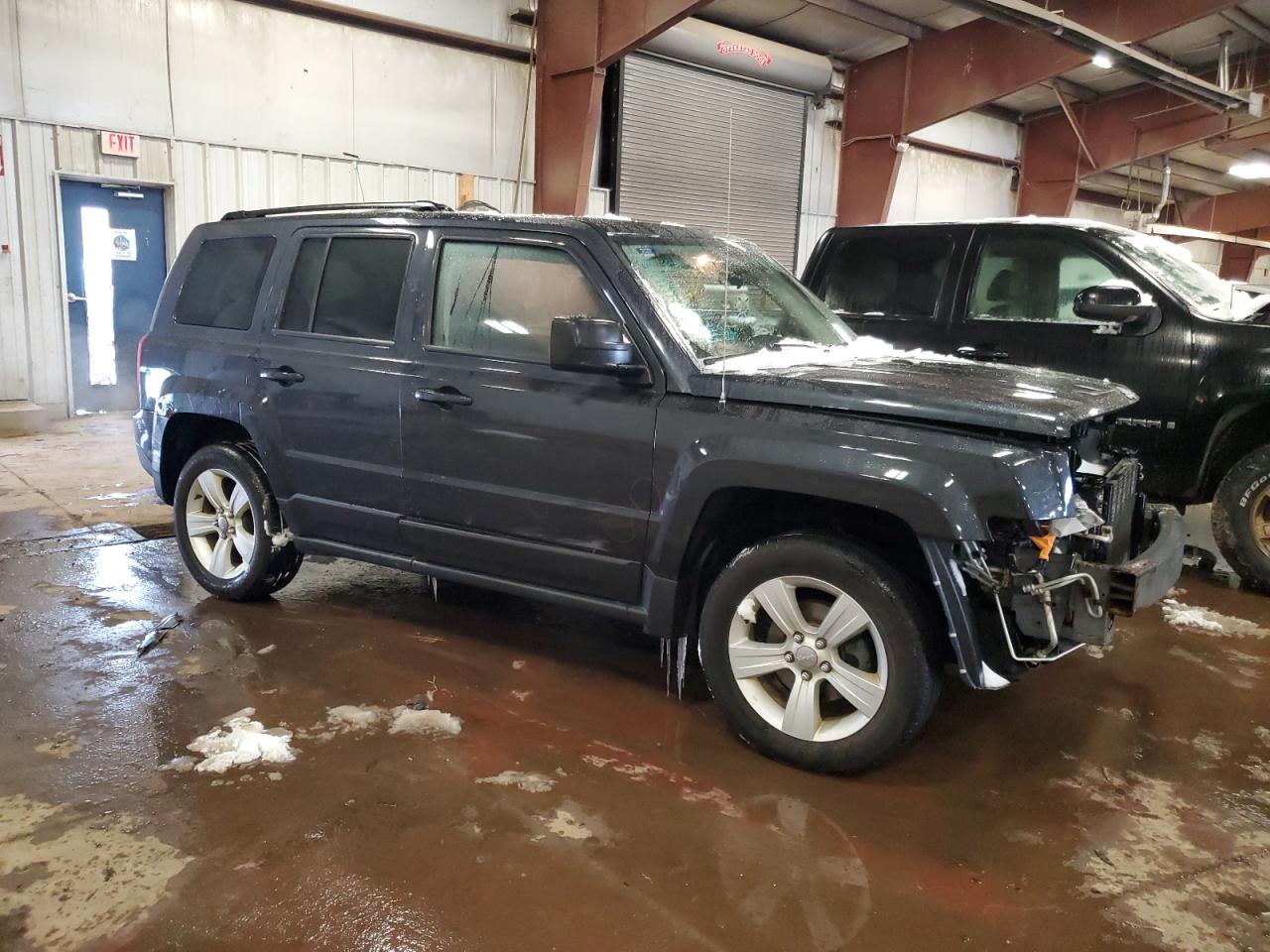 2014 Jeep Liberty (Patriot) VIN 1C4NJRFB2ED688969 Copart auction photo, all over / front end damage thumbnail 4