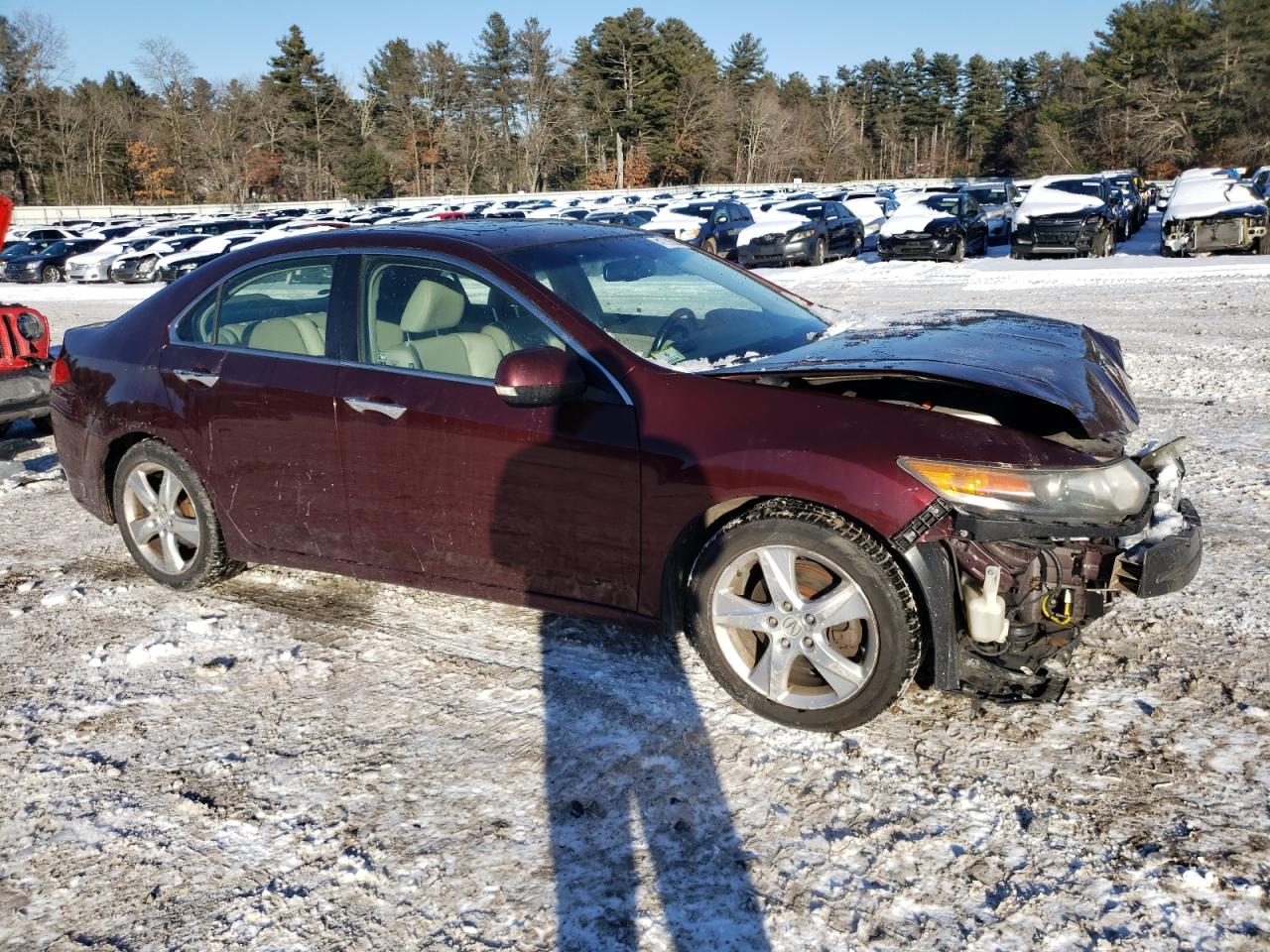 2011 Acura TSX VIN JH4CU2F61BC014076 Copart auction photo, front end damage thumbnail 4