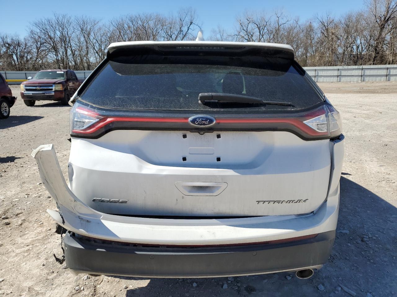 2015 Ford Edge VIN 2FMTK3K80FBB09508 Copart auction photo, rear end / side damage thumbnail 6