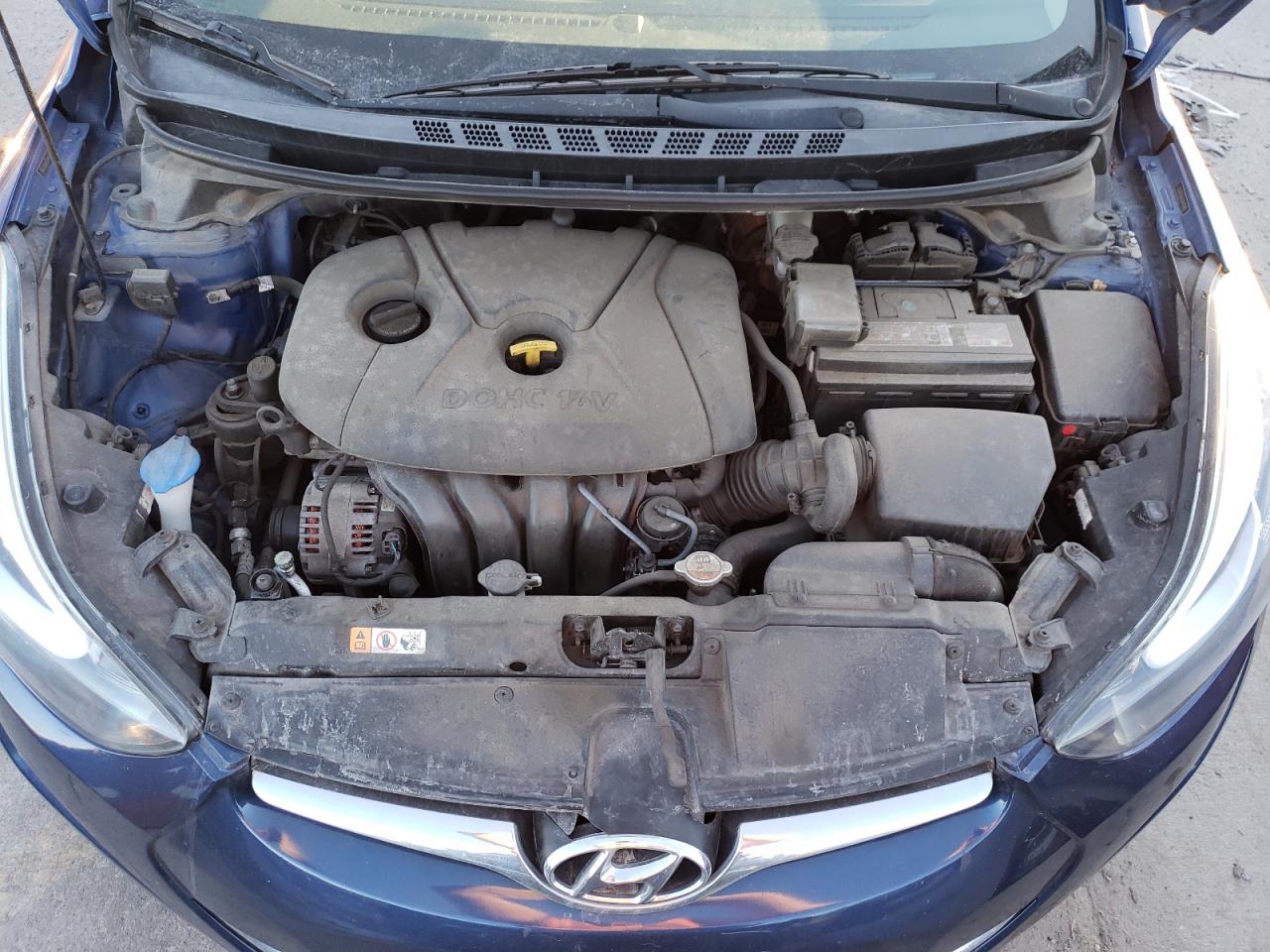 2015 Hyundai Elantra VIN 5NPDH4AE2FH551229 Copart auction photo, rear end / side damage thumbnail 13