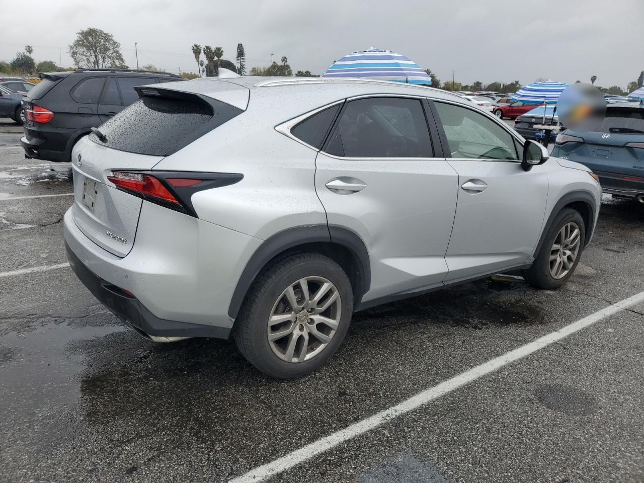 2016 Lexus NX VIN JTJYARBZ4G2027942 Copart auction photo, side / rear end damage thumbnail 3