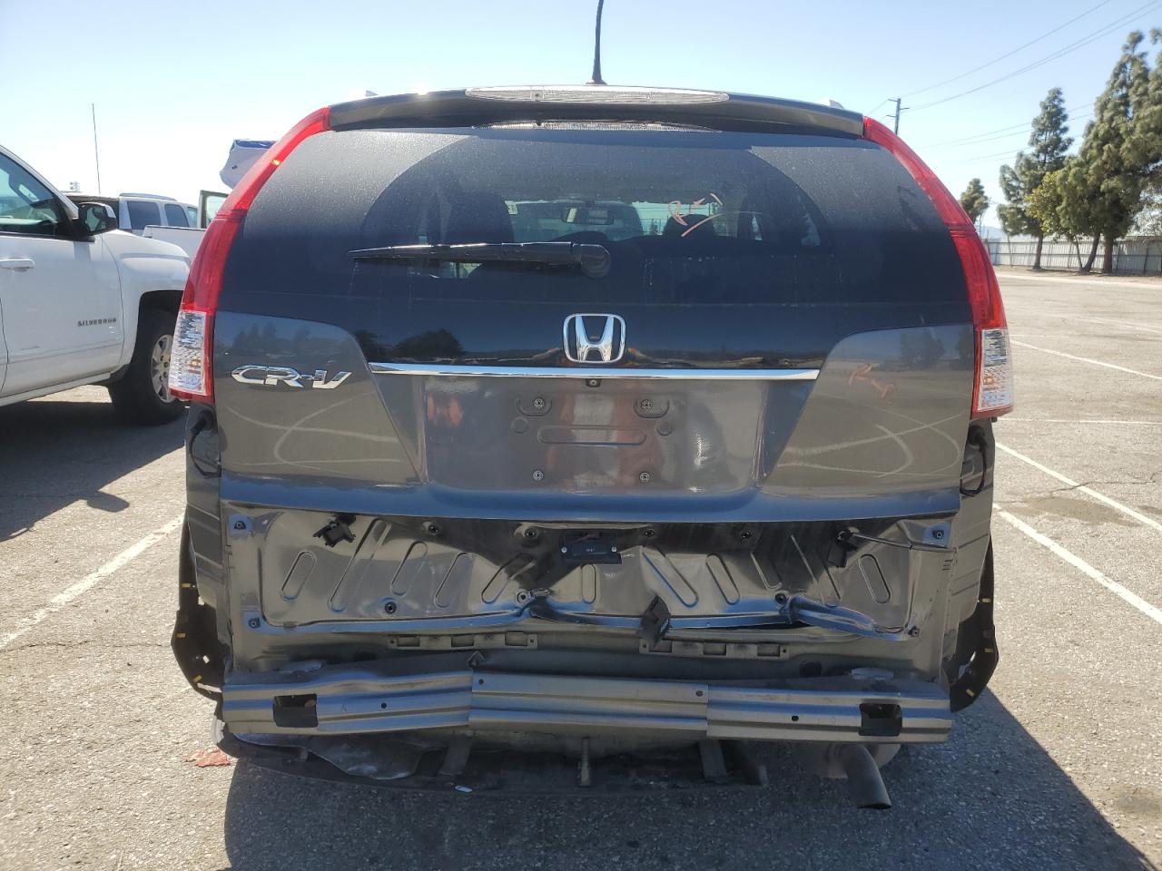 2014 Honda CR-V VIN 2HKRM3H79EH557451 Copart auction photo, rear end / front end damage thumbnail 6