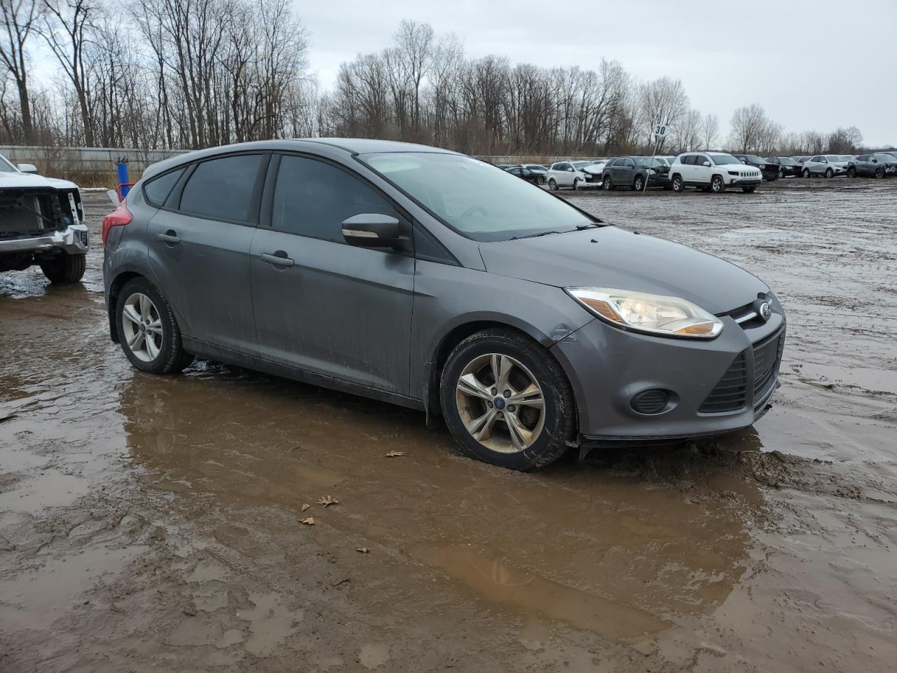 2013 Ford Focus VIN 1FADP3K21DL134328 Copart auction photo, front end / side damage thumbnail 4