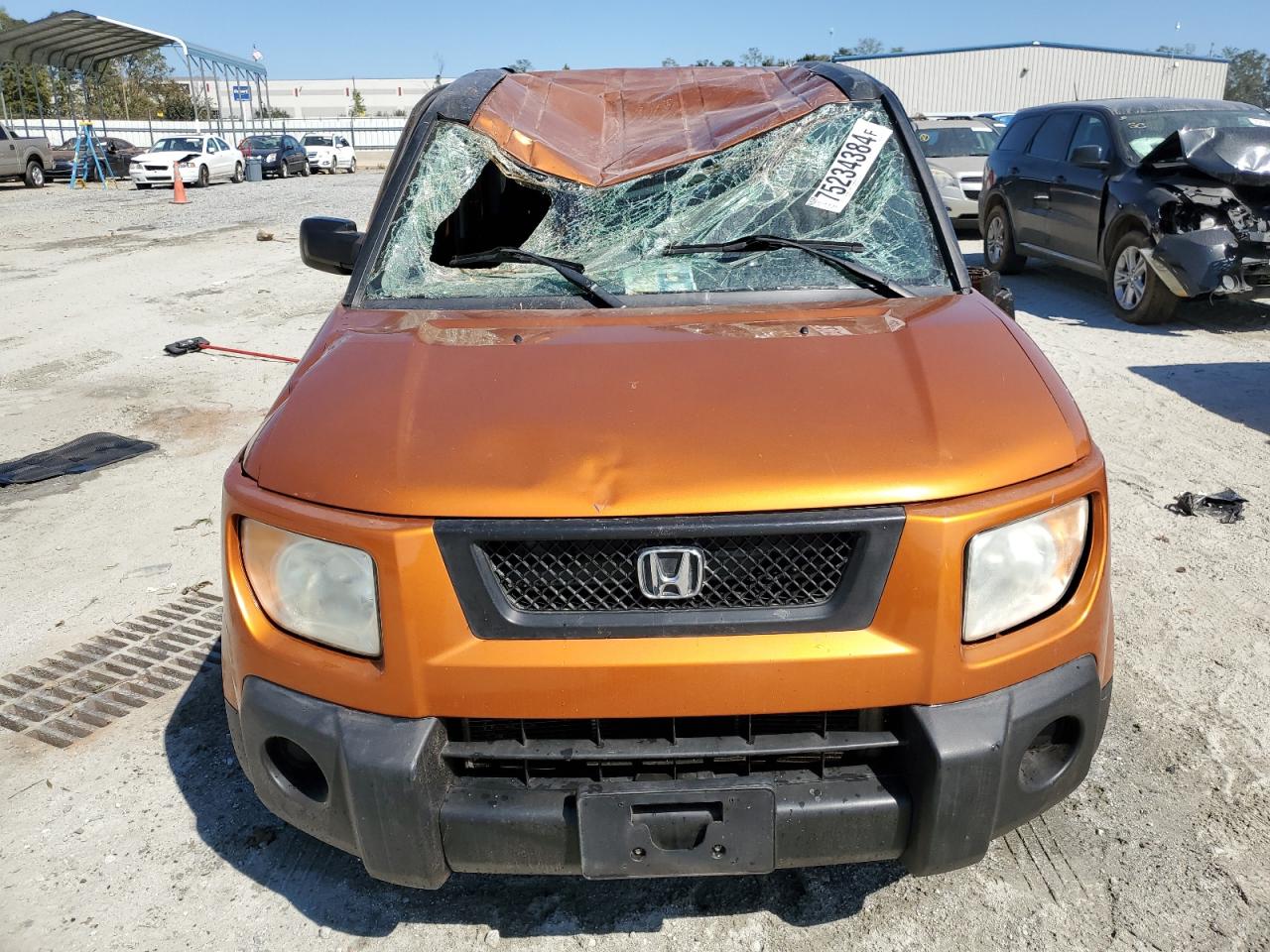 2006 Honda Element VIN 5J6YH18776L006267 Copart auction photo, top/roof damage thumbnail 5