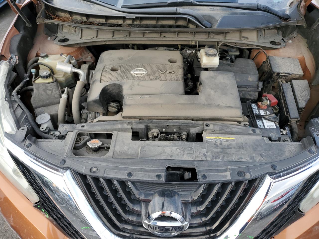 2015 Nissan Murano VIN 5N1AZ2MG8FN251255 Copart auction photo, rear end / front end damage thumbnail 12