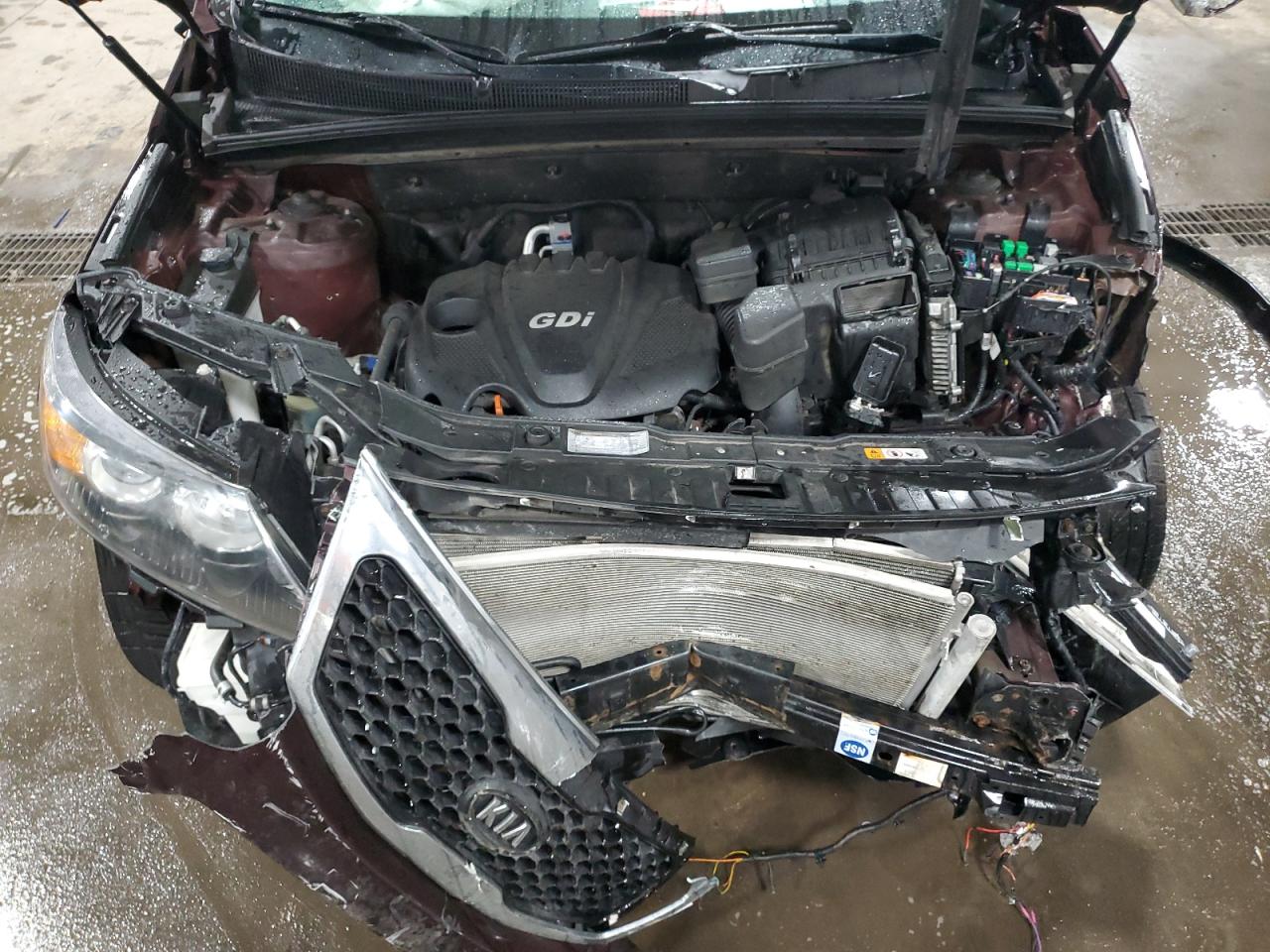 2013 KIA Sorento VIN 5XYKTDA69DG397718 Copart auction photo, front end damage thumbnail 13
