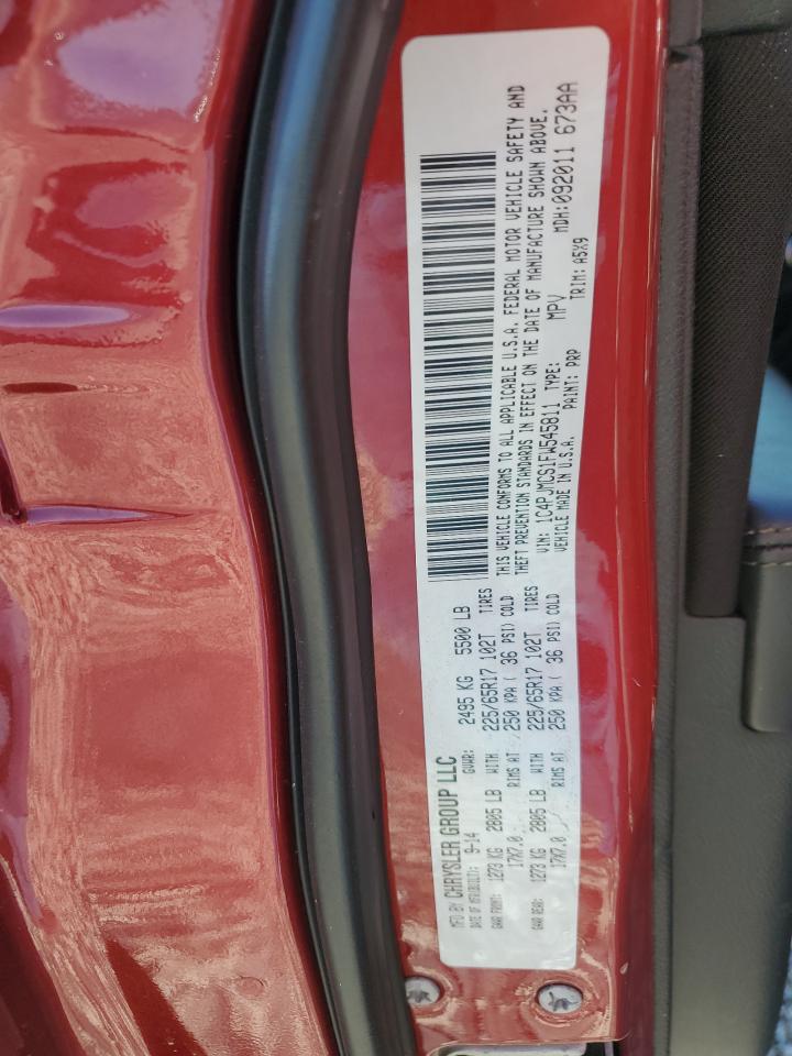 2015 Jeep Grand Cherokee VIN 1C4PJMCS1FW545811 Copart auction photo, all over damage thumbnail 14
