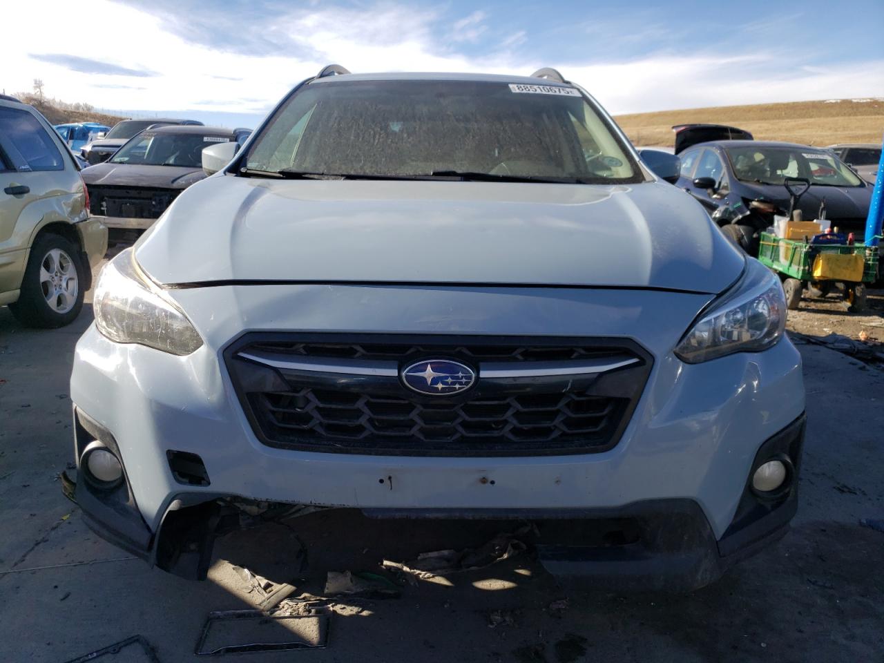 2018 Subaru XV VIN JF2GTABC3J9319250 Copart auction photo, front end / hail damage thumbnail 5