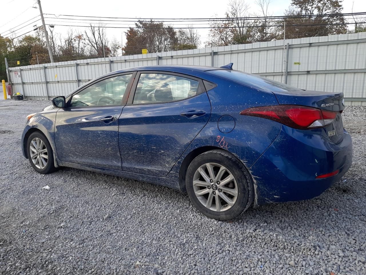 2014 Hyundai Elantra VIN KMHDH4AE4EU183362 Copart auction photo, all over / vandalism damage thumbnail 2