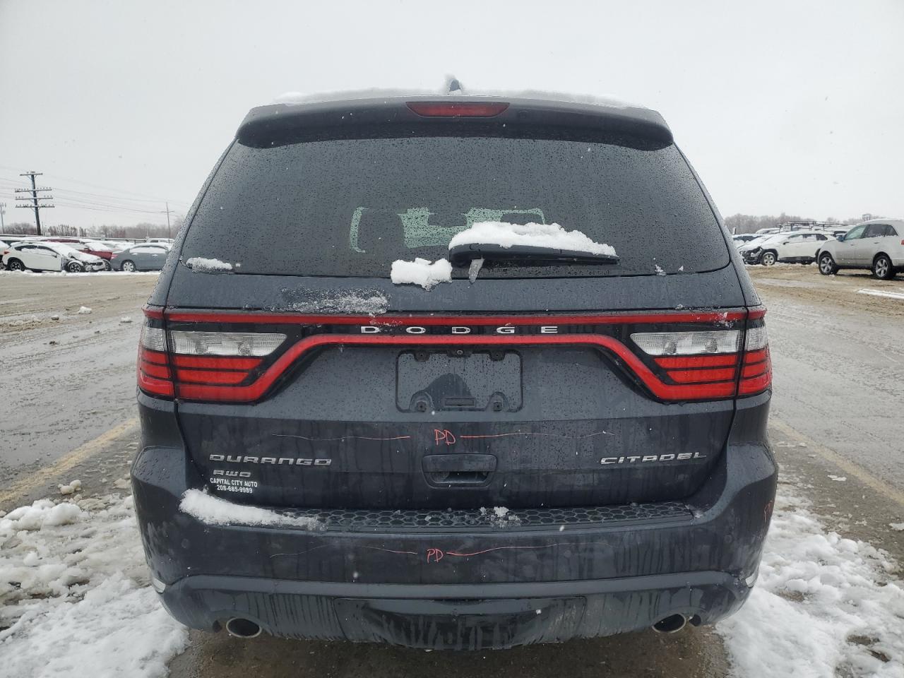 2015 Dodge Durango VIN 1C4RDJEG9FC811035 Copart auction photo, front end damage thumbnail 6
