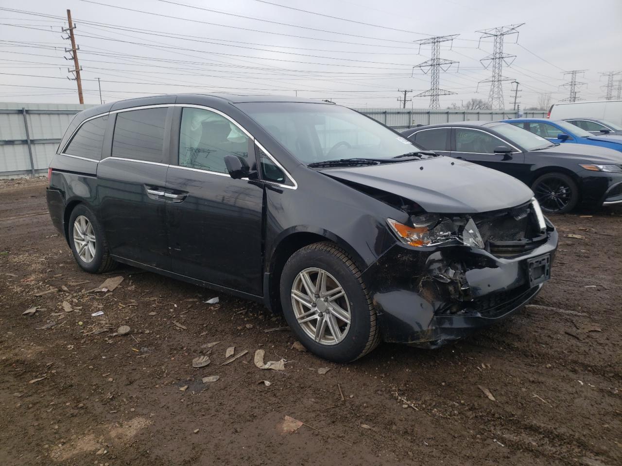 2011 Honda Odyssey VIN 5FNRL5H69BB023270 Copart auction photo, front end / rear end damage thumbnail 4