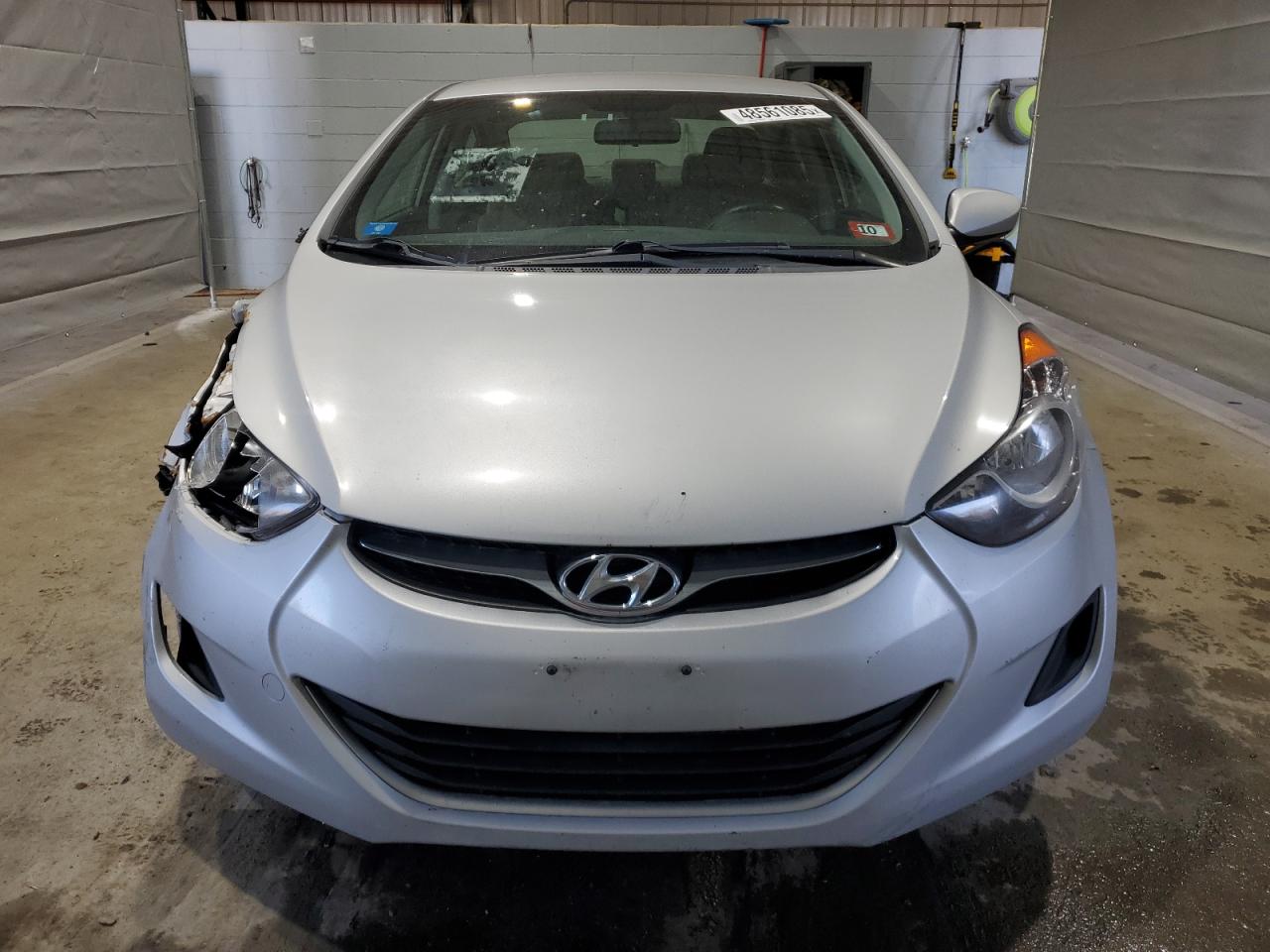 2013 Hyundai Elantra VIN KMHDH4AE2DU859712 Copart auction photo, front end / side damage thumbnail 5
