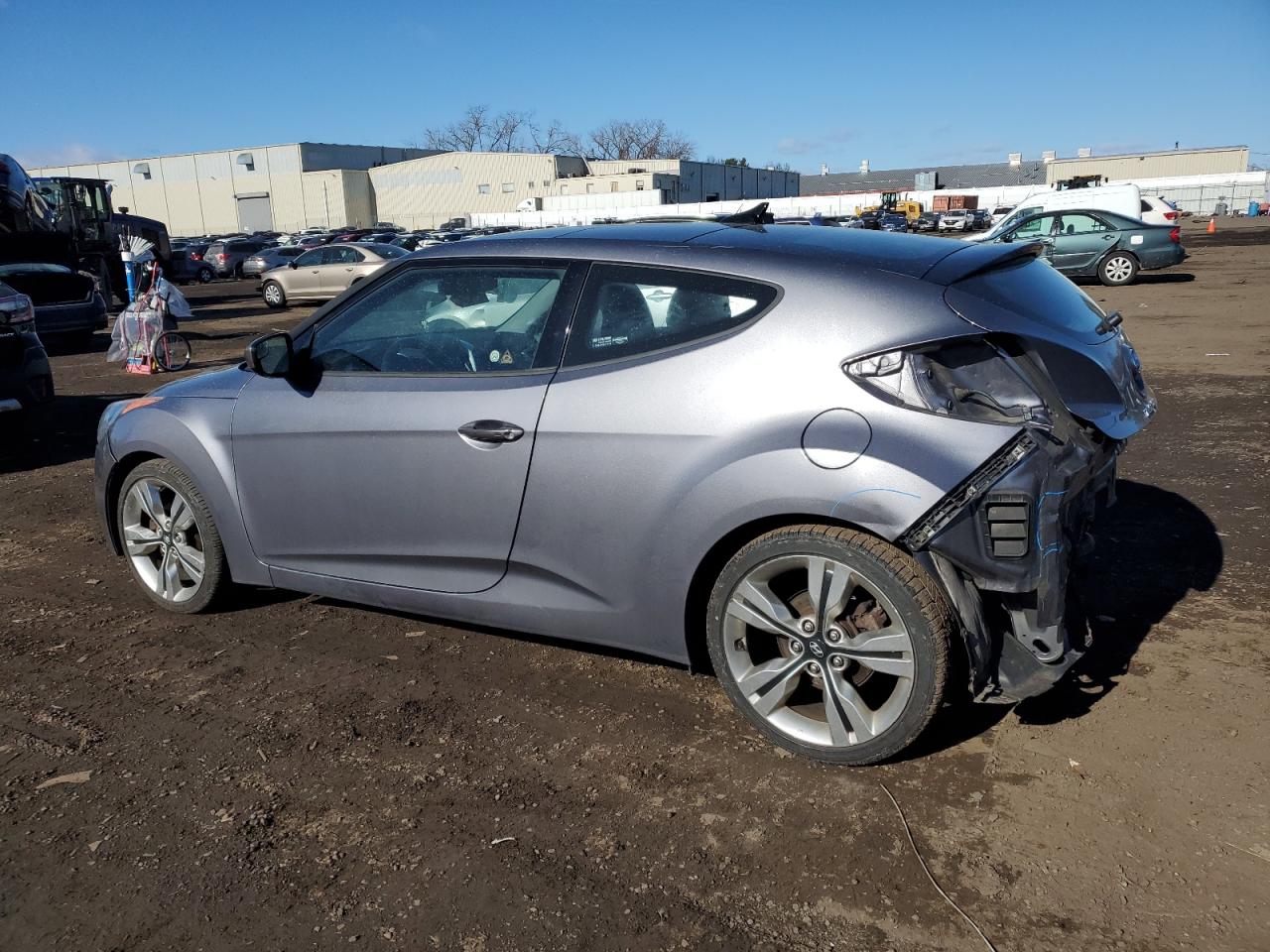 2014 Hyundai Veloster VIN KMHTC6AD8EU182776 Copart auction photo, rear end / minor dent/scratches damage thumbnail 2