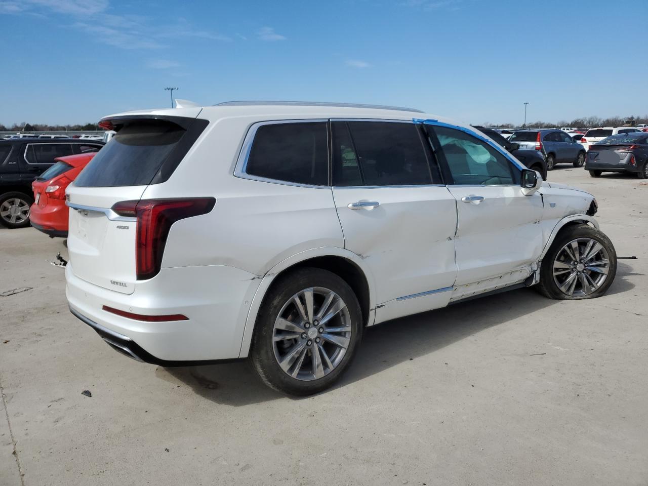 2022 Cadillac XT6 VIN 1GYKPDRS4NZ148570 Copart auction photo, front end / rear end damage thumbnail 3