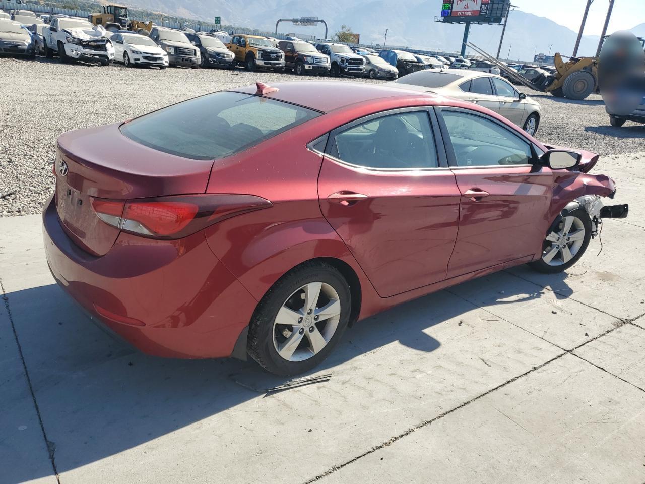 2015 Hyundai Elantra VIN 5NPDH4AE7FH609285 Copart auction photo, front end damage thumbnail 3