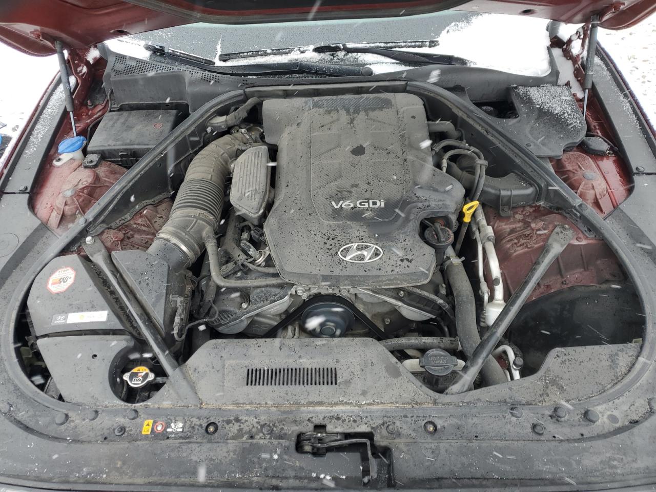 2015 Hyundai Genesis VIN KMHGN4JE3FU060028 Copart auction photo, rear end / front end damage thumbnail 12