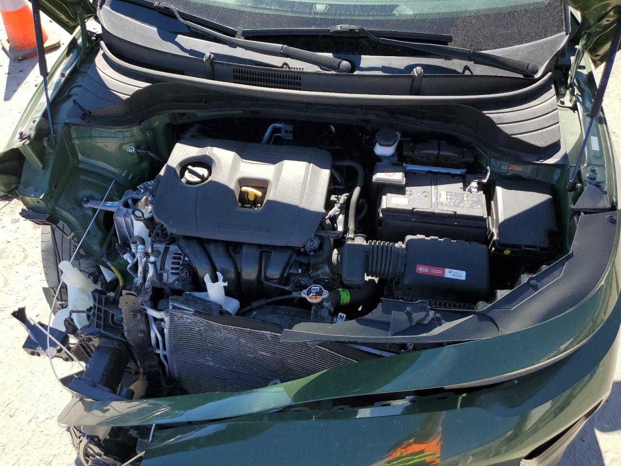 2022 KIA Soul VIN KNDJ33AU3N7155669 Copart auction photo, front end / side damage thumbnail 11