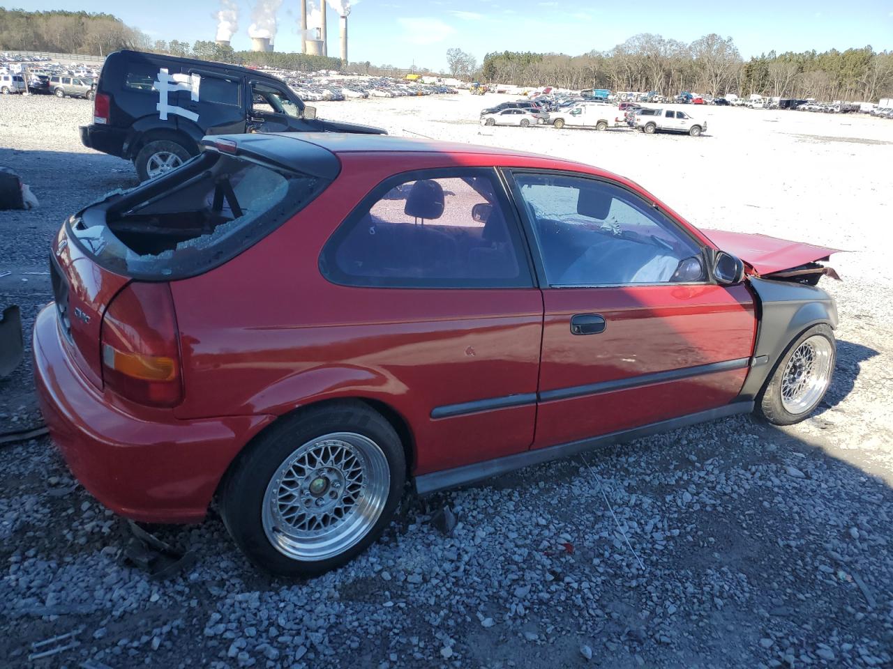1996 Honda Civic VIN 2HGEJ6425TH119133 Copart auction photo, all over damage thumbnail 3