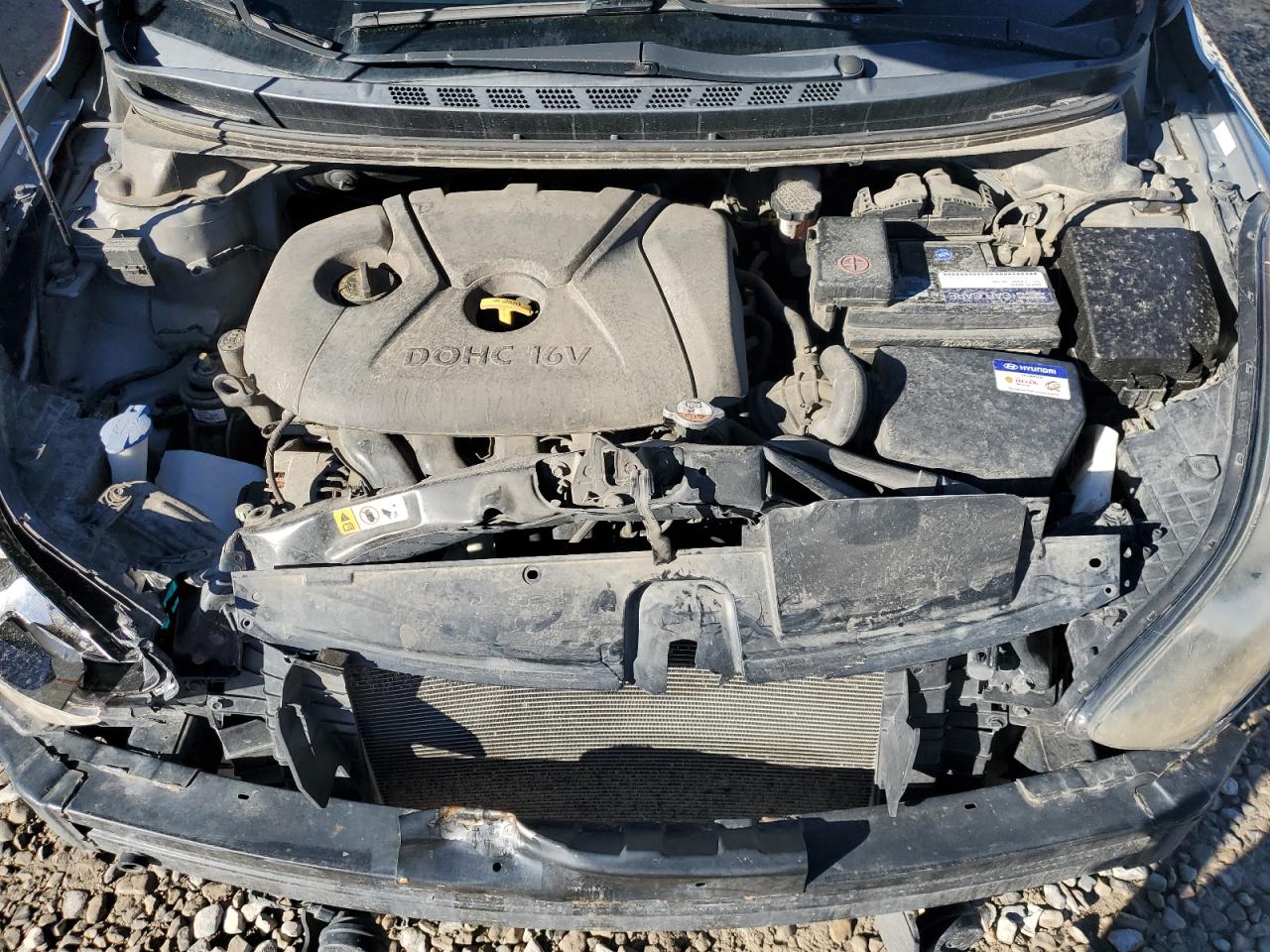 2013 Hyundai Elantra VIN KMHDH4AE0DU912763 Copart auction photo, front end damage thumbnail 11