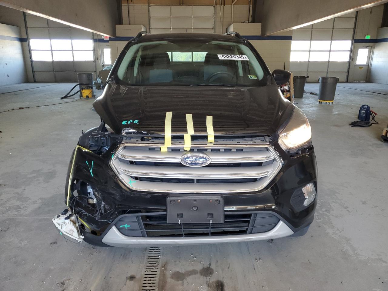 2018 Ford Escape VIN 1FMCU0GD9JUA02846 Copart auction photo, front end / side damage thumbnail 5