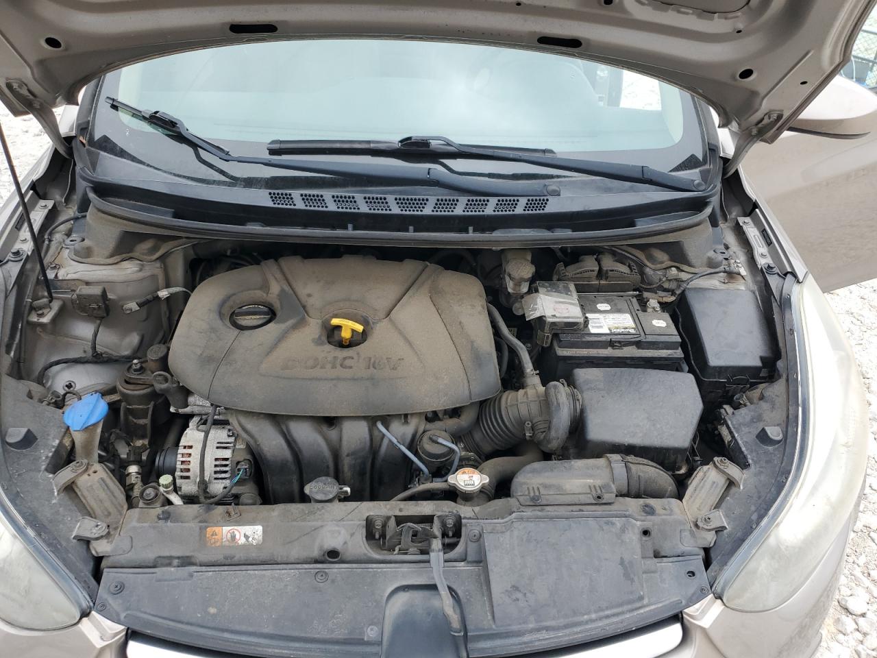 2015 Hyundai Elantra VIN 5NPDH4AEXFH582812 Copart auction photo, vandalism damage thumbnail 11