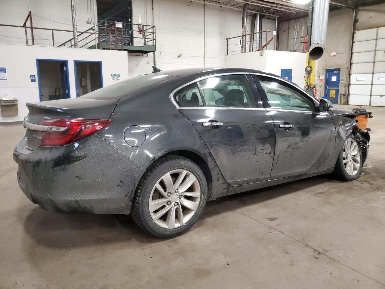 2014 Buick Regal VIN 2G4GN5EX2E9317662 Copart auction photo, front end / top/roof damage thumbnail 3