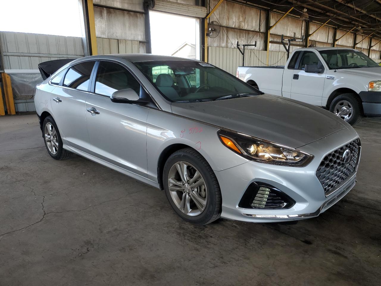 2019 Hyundai Sonata VIN 5NPE34AF9KH747951 Copart auction photo, rear end damage thumbnail 4