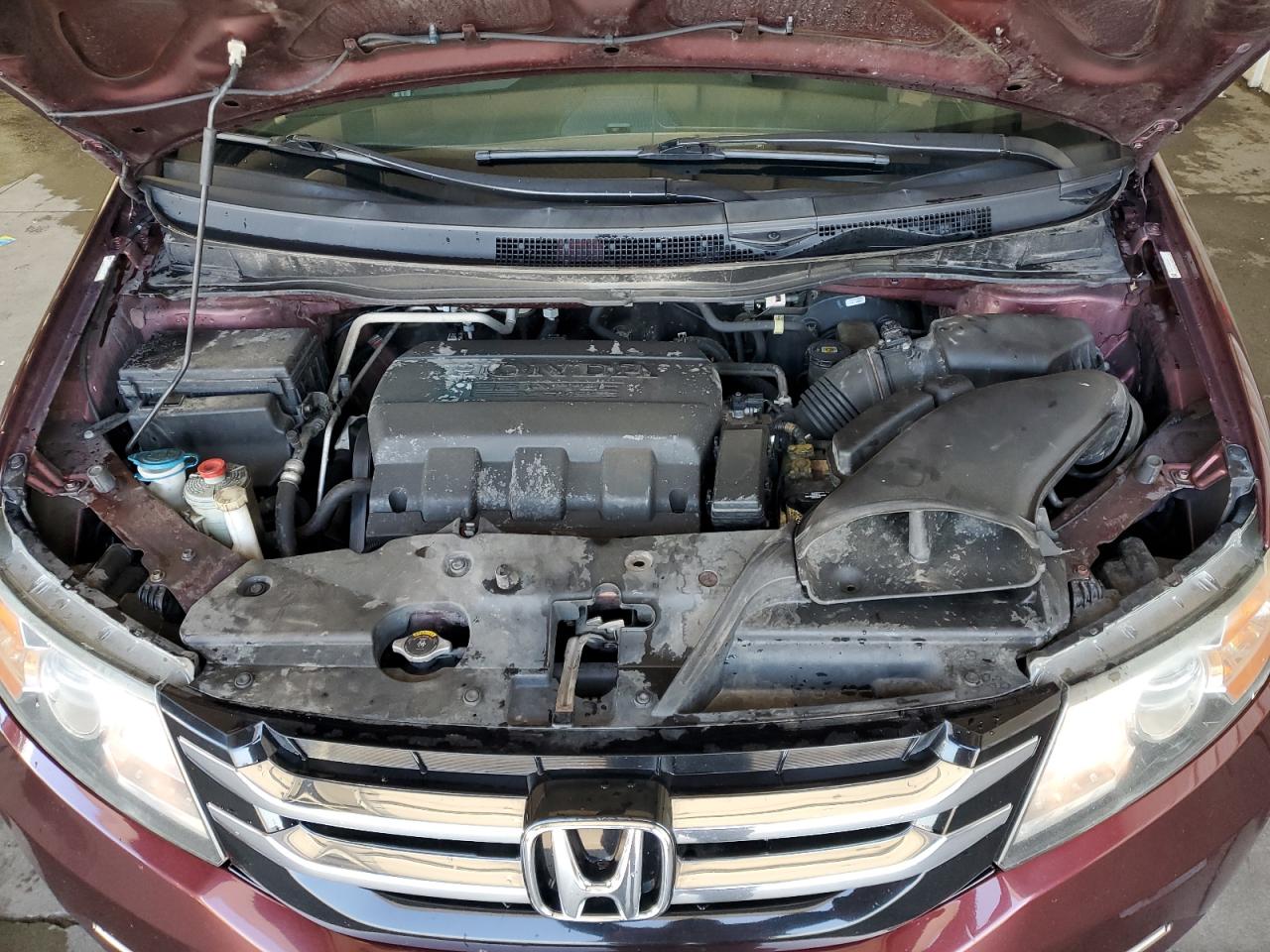 2017 Honda Odyssey VIN 5FNRL5H48HB009481 Copart auction photo, side / front end damage thumbnail 12