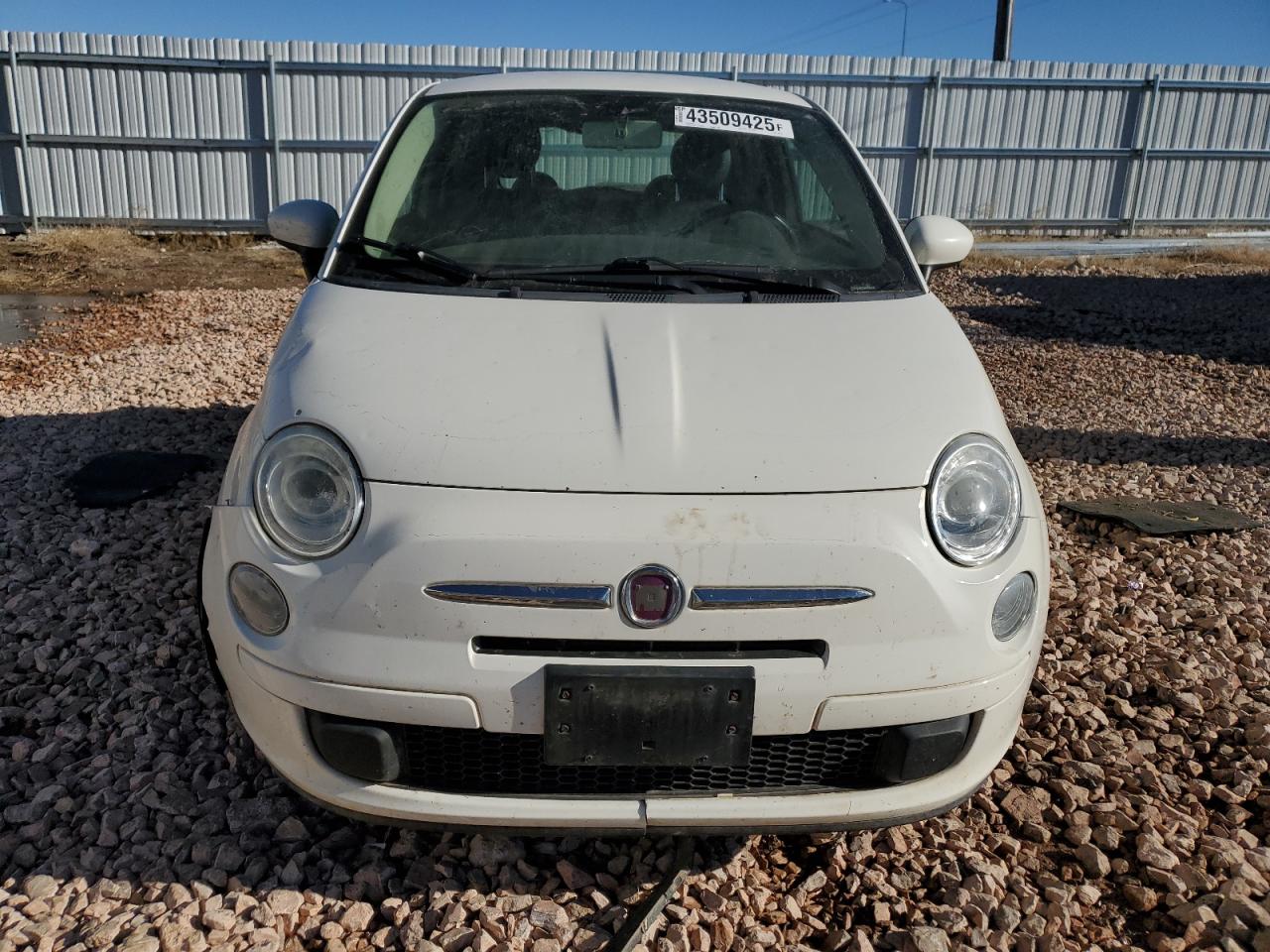 2012 Fiat 500 VIN 3C3CFFAR3CT309243 Copart auction photo, side / front end damage thumbnail 5