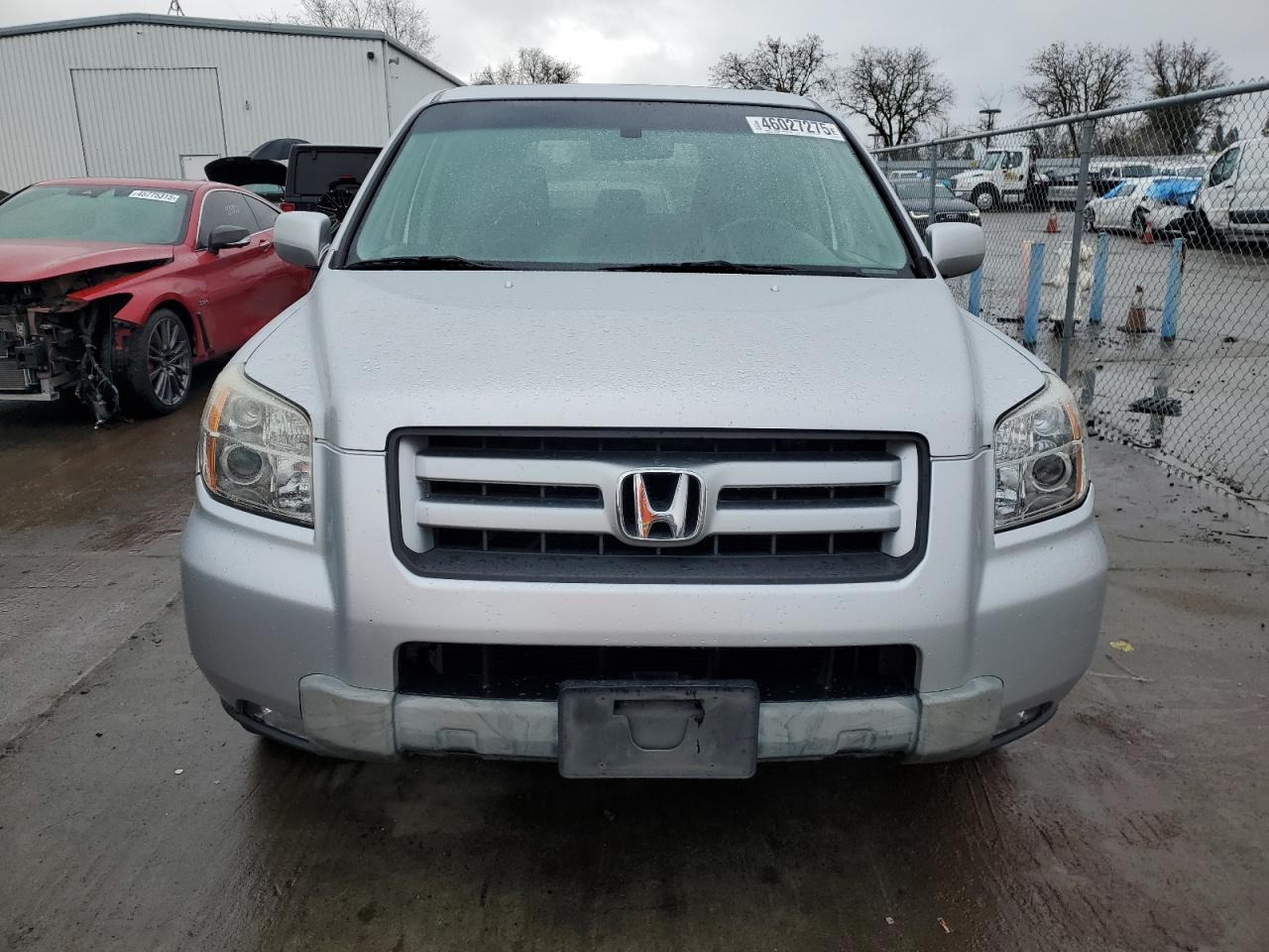 2006 Honda Pilot VIN 5FNYF28636B026253 Copart auction photo, rear end / front end damage thumbnail 5
