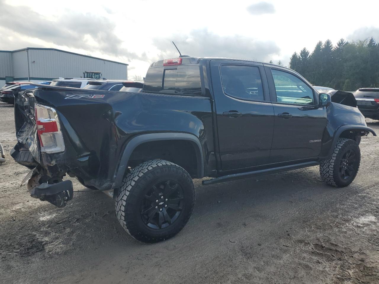 2019 Chevrolet Colorado VIN 1GCPTEE18K1133848 Copart auction photo, front end / rear end damage thumbnail 3