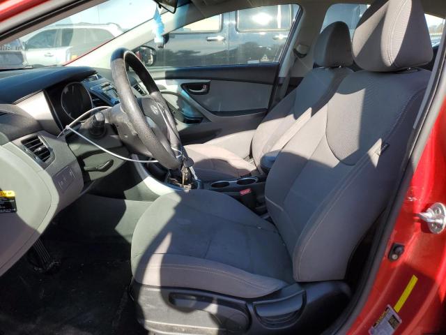 2014 Hyundai Elantra VIN KMHDH4AE4EU214416 Copart auction photo, front end damage thumbnail 7