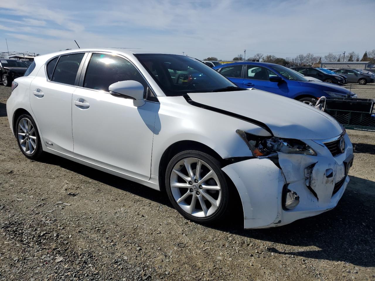 2012 Lexus CT VIN JTHKD5BH2C2110732 Copart auction photo, front end damage thumbnail 4