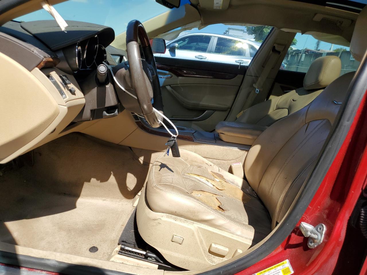 2010 Cadillac CTS VIN 1G6DG5EG3A0148762 Copart auction photo, side damage thumbnail 7