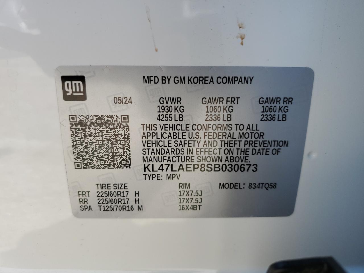 2025 Buick Envista VIN KL47LAEP8SB030673 Copart auction photo, rear end / minor dent/scratches damage thumbnail 13
