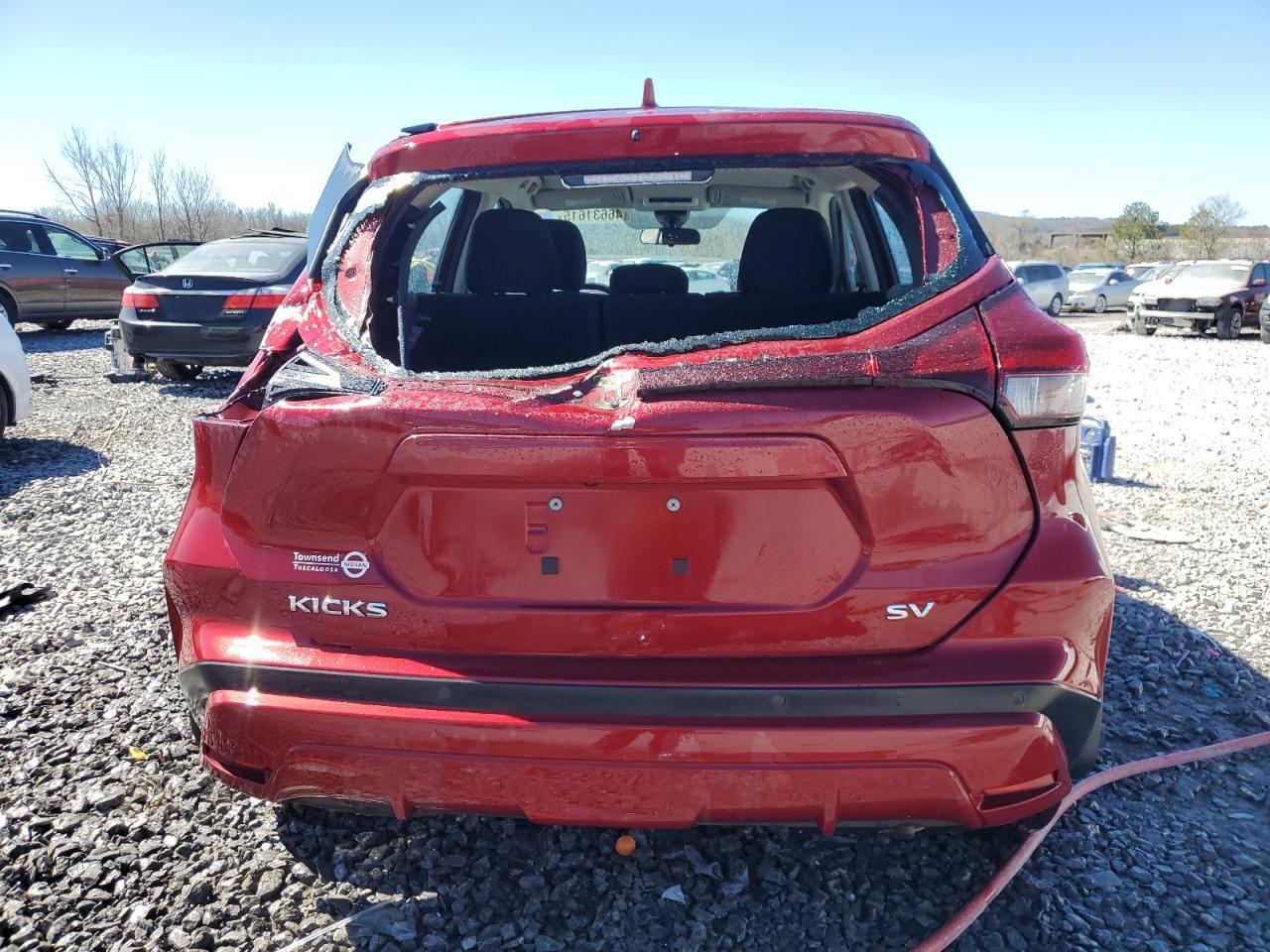 2021 Nissan Kicks VIN 3N1CP5CV7ML474956 Copart auction photo, rear end damage thumbnail 6